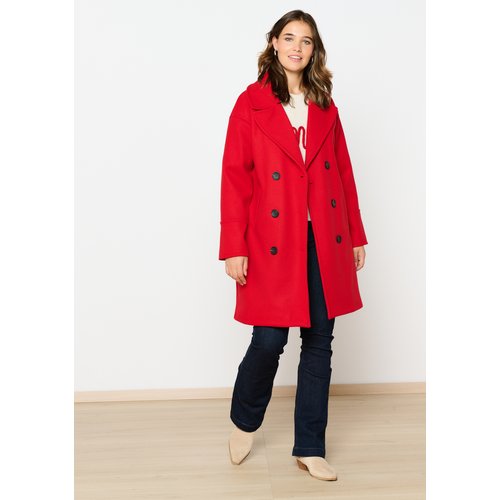 Manteau rouge la redoute sale