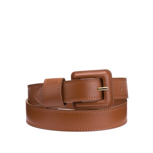 Square buckle belt cheap