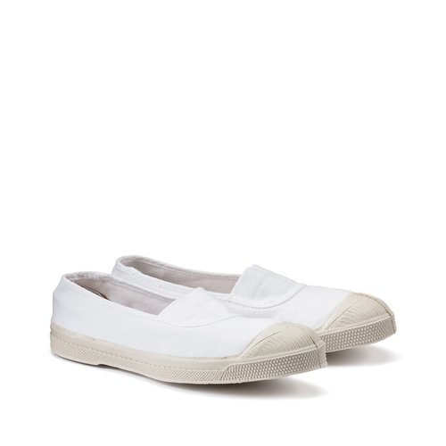 Tennis elastique Bensimon blanc La Redoute