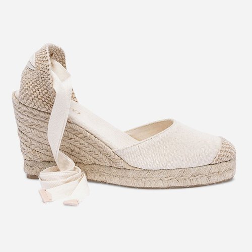 Sandales compensees estampe blanc Eram La Redoute