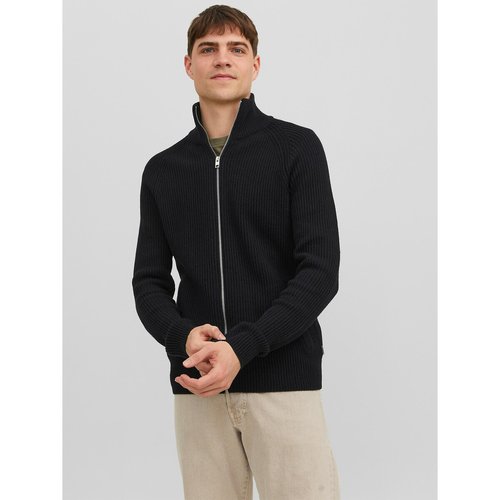 Jjpannel zipped cardigan black Jack Jones La Redoute
