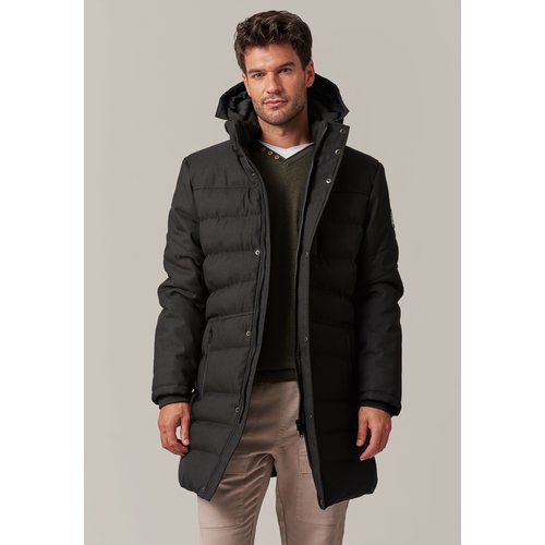 Doudoune longue a capuche pour homme chirolong noir Deeluxe La Redoute