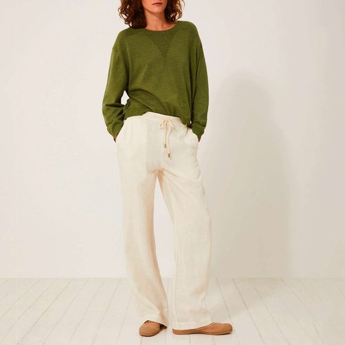 Pantalon en lin kybele Bensimon La Redoute