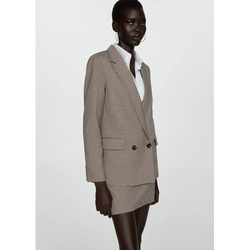 Veste croisee bouton marron Mango La Redoute