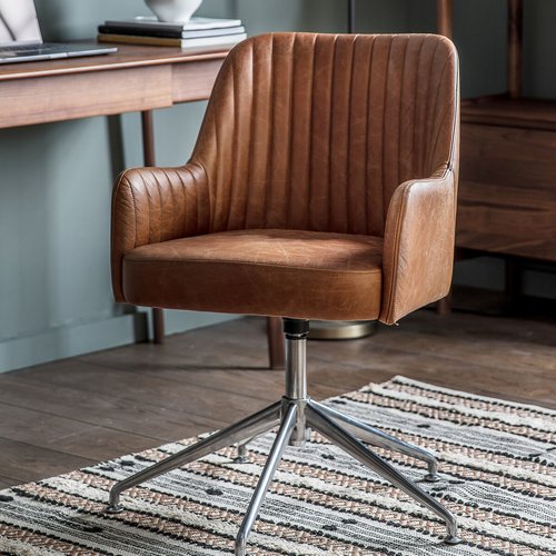 Amreli leather office chair So home La Redoute