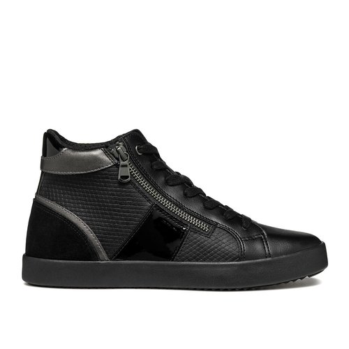 Ademende hoge sneakers blomiee zwart Geox La Redoute