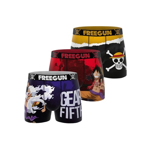 Lot de 3 boxers usa rouge/blanc/vert Freegun | La Redoute