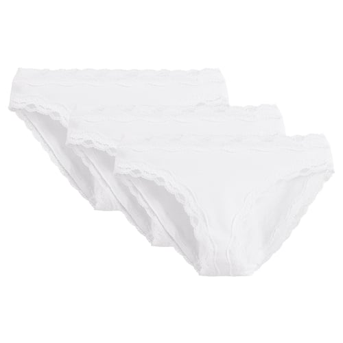 Lot De 3 Culottes En Coton Taille 42/44 - Couleur Blanc - Neuf Jamais Porté (sans étiquette)