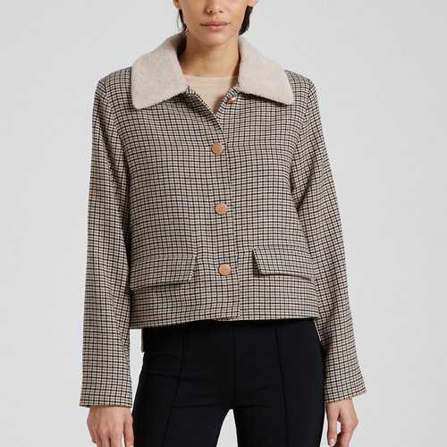 Ladies short checked jackets new arrivals