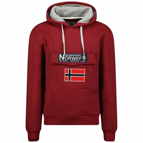 Gadrien logo print hoodie Geographical Norway La Redoute