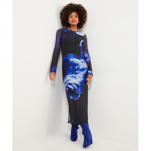 Robe moulante maille florale bleu Joe Browns La Redoute