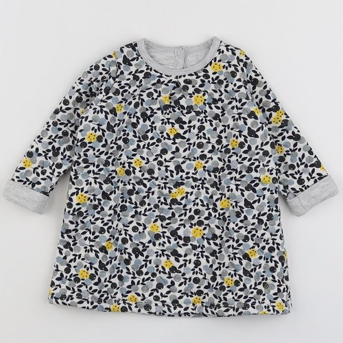 Robe grise et jaune outlet