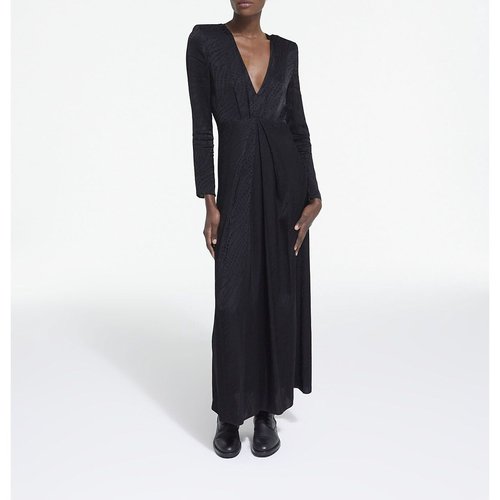 Robe patineuse longue manches longues The Kooples noir La Redoute