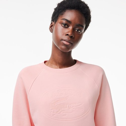 Pink lacoste sweatshirt best sale