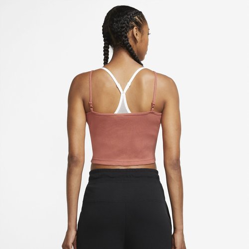 Hemdje met vierkante hals en spaghettibandjes oker Nike La Redoute