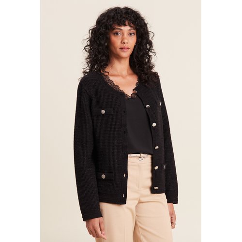 Gilet manches longues noir Breal La Redoute