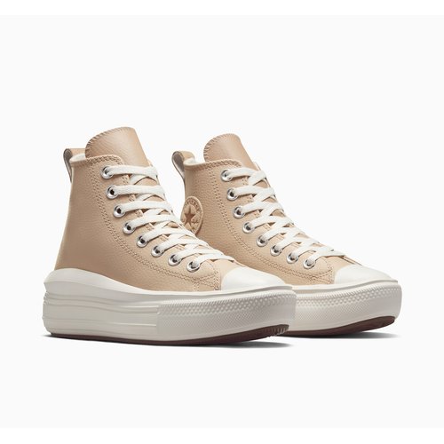 Kids All Star Move Hi Cozy Essentials High Top Trainers in Leather