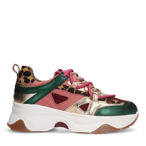 Baskets cuir a plateforme multicolore Sacha La Redoute