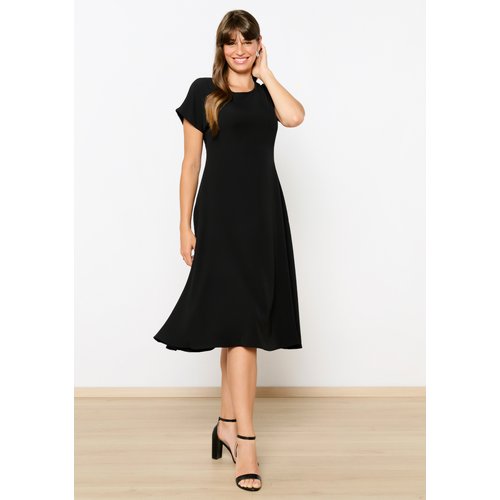 Robe noire ample mi longue outlet