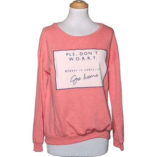 Sweat tres bon etat rose Bershka La Redoute