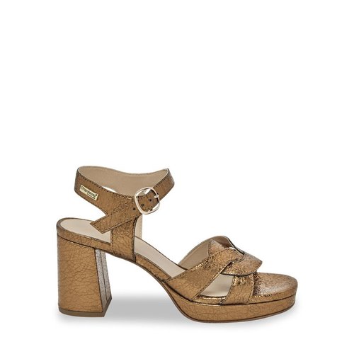 Bronze block heel sandals discount