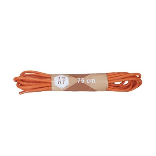 Paire De Lacet Cire Rond Orange 75 Cm