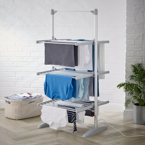 Heated tower airer best sale