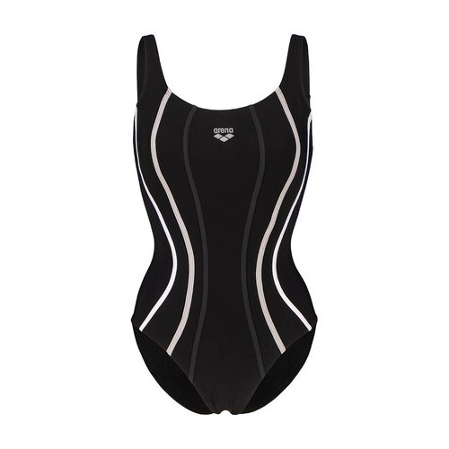 Sofia shapewear swimsuit black white Arena La Redoute