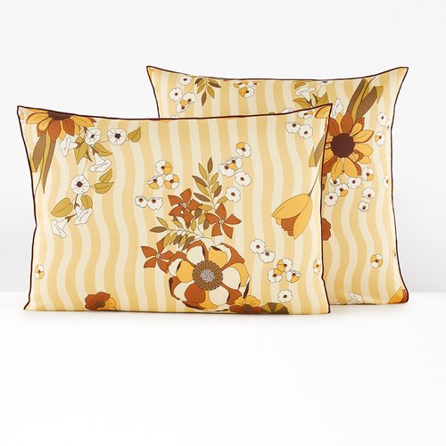 Yellow satin pillowcase on sale