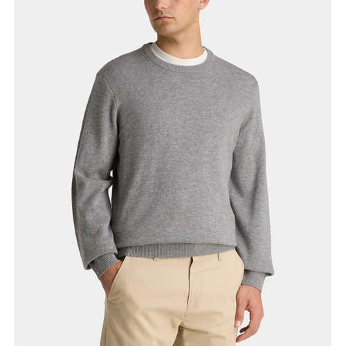 Pomme caramel | Pull à col rond - Homme - Laine d’agneau certifiée 100