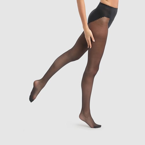 Collants Invisibles Femme Taille Haute - Contrôle Du Ventre - Noir Ultra-fin - Taille Unique - Indéchirables Et Confortables