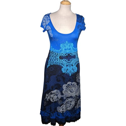 Robe mi longue tres bon etat bleu Desigual La Redoute