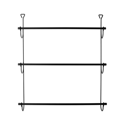 3 tier over the door towel rail black So home La Redoute