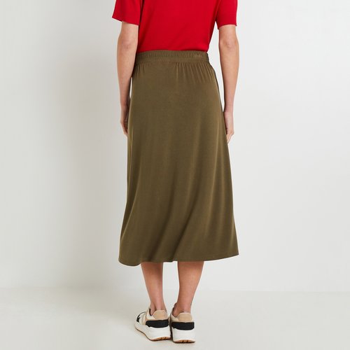 Jupe mi longue vert kaki Grain De Malice La Redoute