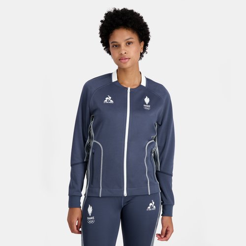Sweat zippe equipe de france olympique paris 2024 bleu Le Coq Sportif La Redoute