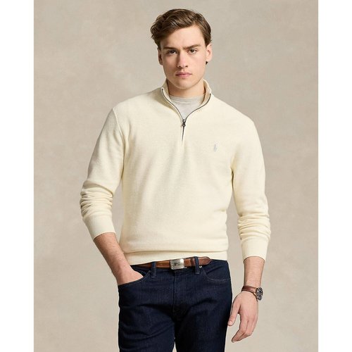 Cotton half zip jumper beige Polo Ralph Lauren La Redoute