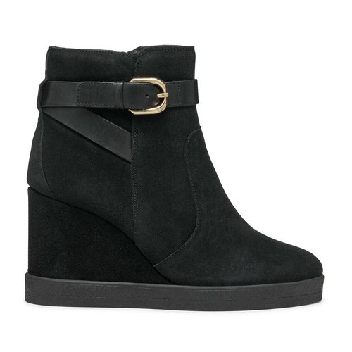 Elidea Suede Wedge Ankle Boots