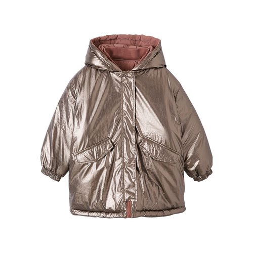 Parka a capuche reversible effet metallise ou doudoune argent Vertbaudet La Redoute