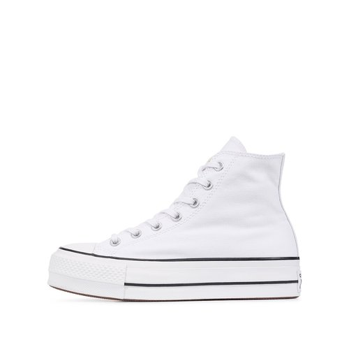 Chuck taylor all star lift canvas high top flatform trainers white Converse La Redoute