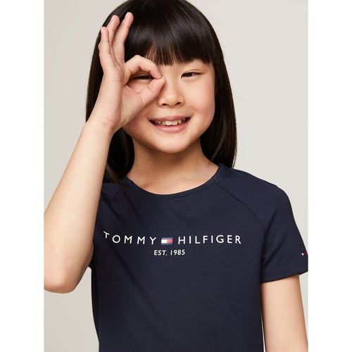 Robe Bleu Marine Manches Courtes Crewcuts - Taille Fille 12 - Occasion Très Bon état