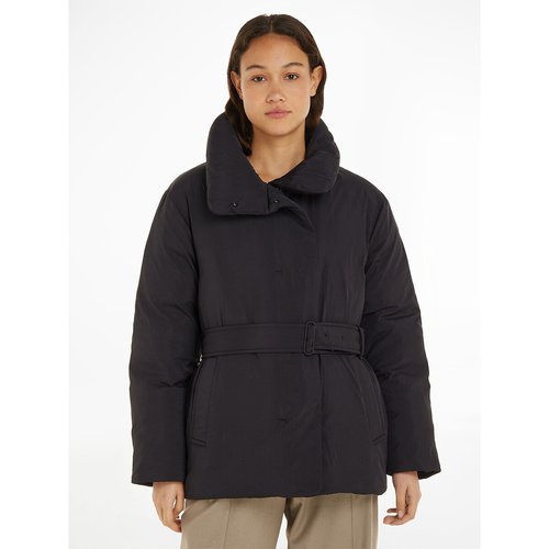 Doudoune courte zippee Calvin Klein noir La Redoute