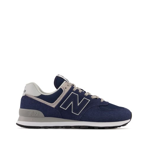 Ml574 leather trainers navy blue New Balance La Redoute