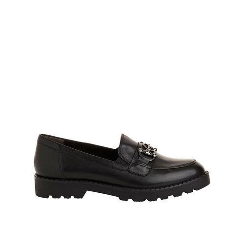 Suede loafers black Tamaris La Redoute