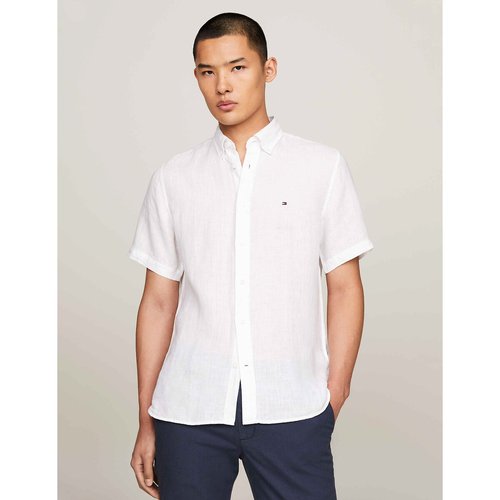 Chemisette en lin blanc Tommy Hilfiger La Redoute