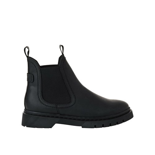 Tamaris black leather boots discount