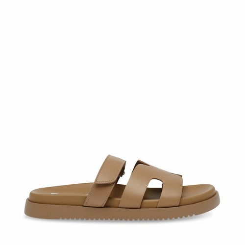Chaussures Plates Steve Madden - Modèle Ballerine - Cuir Beige - Taille US 6 - Occasion