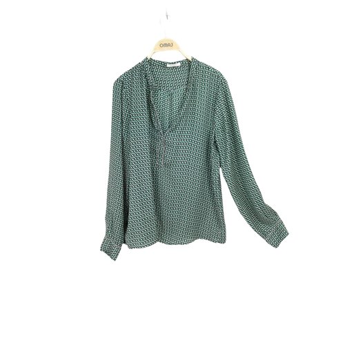 Blouse tres bon etat vert Promod La Redoute