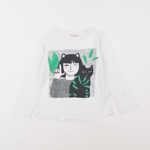 Pull Tee-shirt CATIMINI Pour Fille - Taille 8 Ans - Couleur Marron - Occasion Très Bon état