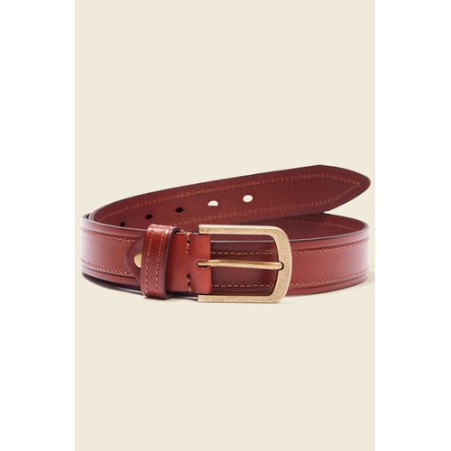 Ceinture en cuir marron Bonobo La Redoute