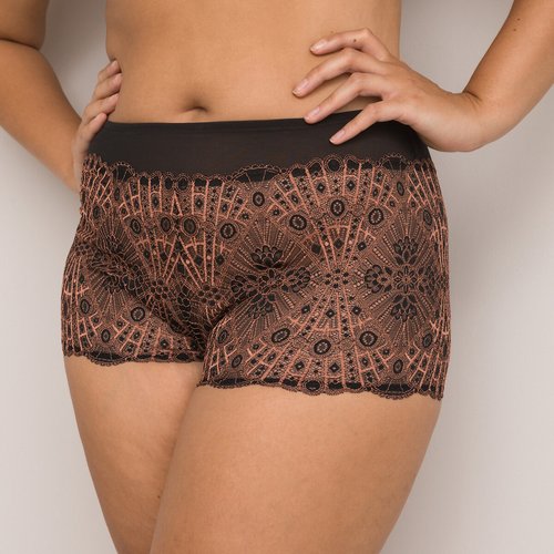 Mutandine di pizzo eventail nero rame La Redoute Collections La Redoute
